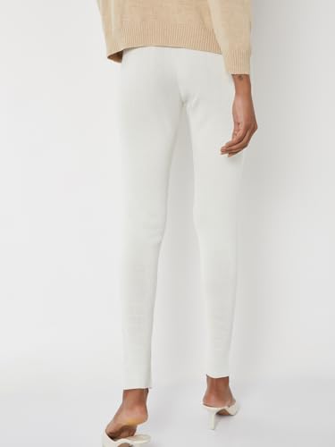 Max Women Knit Leggings(White_M)