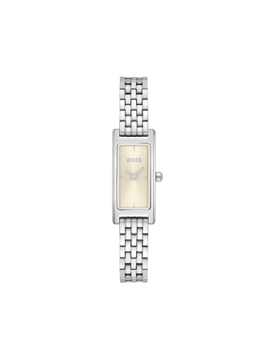 Boss Lucy Qtz Basic Mini Champagne Rectangle Dial Women's Watch- 1502858