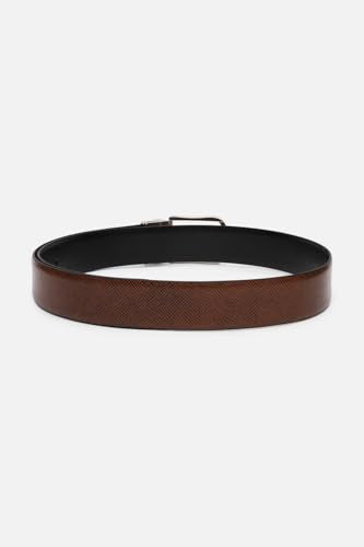 Men Brown Textured Formal Belt