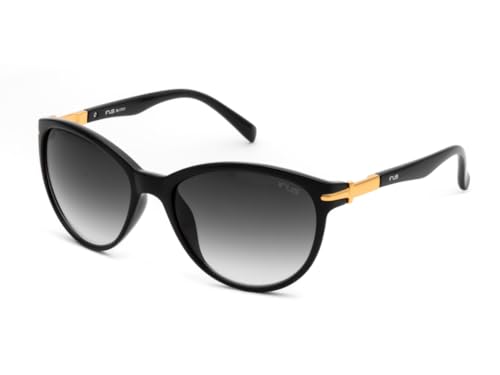 IRUS Women Oval sunglasses | 100% UV protection | Medium Size | Grey Gradient Polycarbonate lens