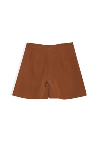 Allen Solly Girls Brown Solid Shorts