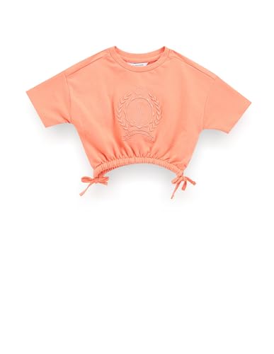 U.S. POLO ASSN. Girls Embroidered Cotton T-Shirt Orange