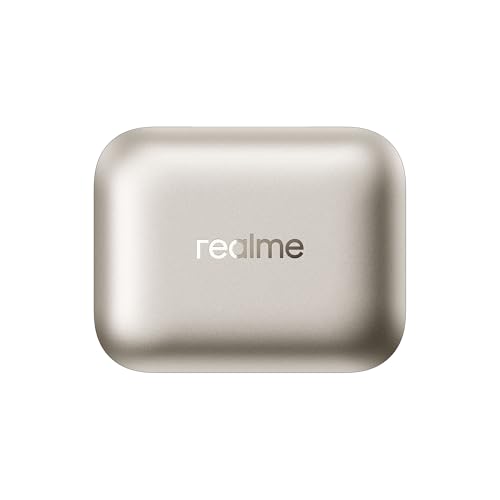 realme Buds Air 7,12.4mm Dynamic Bass Drivers,52Hrs Playtime,52dB Hybrid ANC,6 Mic ENC,45ms Low Latency,360° Spatial Audio,Hi-Res LHDC,IP55 Dust & Water Resistant,True Wireless TWS BT v5.4(Ivory Gold)