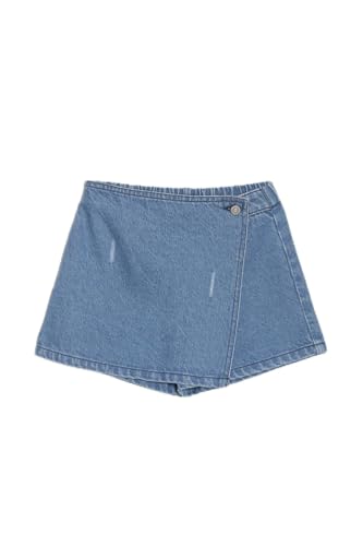 Allen Solly Girls Blue Solid Contemporary Fit Shorts
