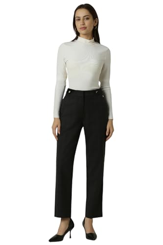 Van Heusen Women's Regular Casual Pants (VWTFFRGFP30524_Grey