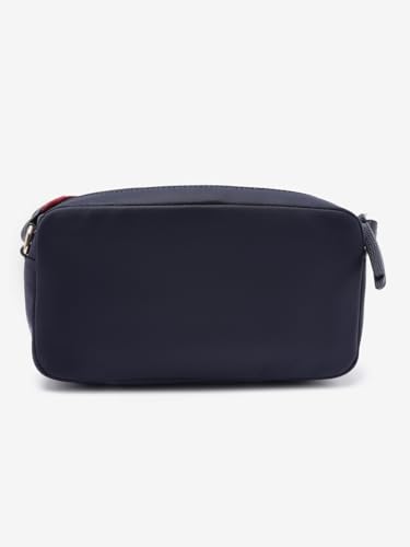 Solid Blue Polyamide Sling Bag