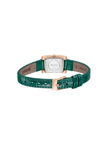 Boss Lucy Precious Qtz Basic Mini Green Rectangle Dial Women's Watch- 1502814