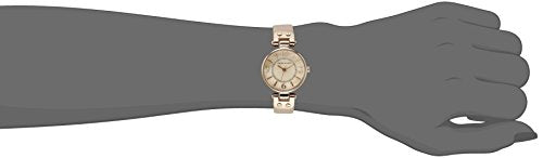 Anne Klein Women's 10/9442RGLP Rose Gold-Tone Watch with Leather Band