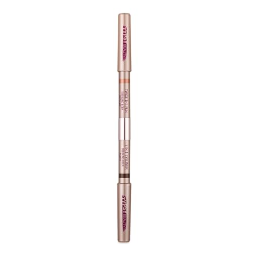 Typsy Beauty Double-Ended Eyeliner & Eyeshadow | Matte & Metallic Creamy Dual-Ended Eyeliner Pencil | One Swipe Application | Long-Lasting & Waterproof | Available in 5 shades | 2g (Bubbling Beer 04)