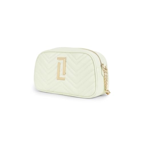 Lavie Aztec Box Synthetic Zipper Closure Women's Sling Bag (OFF WHITE, MEDIUM)