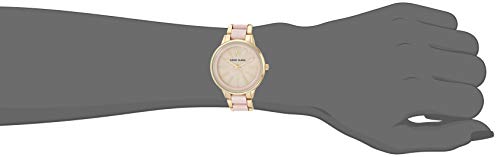 Anne Klein New York Analogue Women's Watch (Pink Dial Blush Pink Colored Strap)