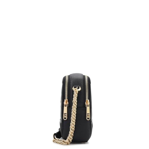 Da Milano Leather Sling Bag for Women - Black