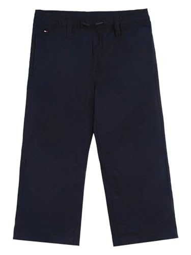 Girls Solid Straight Fit Cotton Trouser Blue