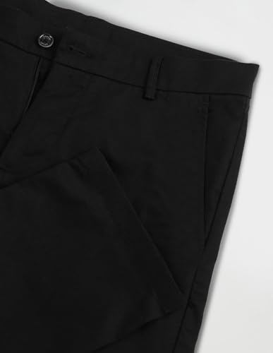 Arrow Slim Fit Dobby Trousers Black