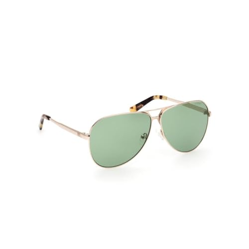Guess 100% UV protecetd | Large | Full Rim | Pilot | Frame: Gold | Lens: Green