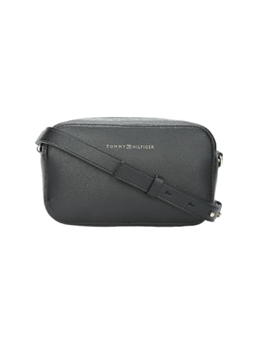 Solid Black Polyurethane Sling Bag
