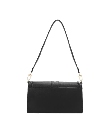 Da Milano Leather Shoulder Bag for Women - Black (LB-01193OL)