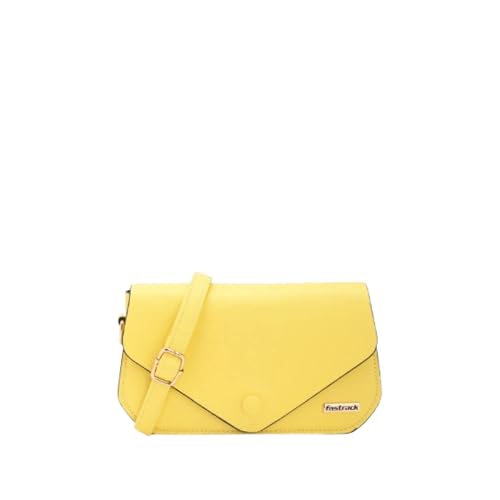 Fastrack Solid Envelope-Style Mini Sling Bag for Women, Girls and Ladies | with Flap Button Closure