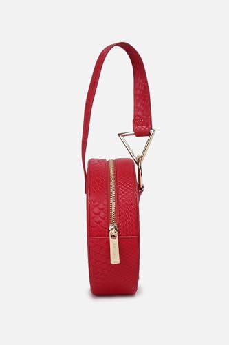 Allen Solly Womens textured red HANDBAG