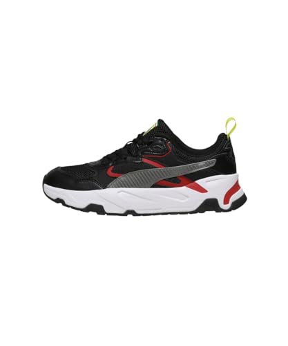 Puma | Scuderia Ferrari Trinity Men's Sneakers | Black-Aged Silver-Rosso Corsa | 8UK