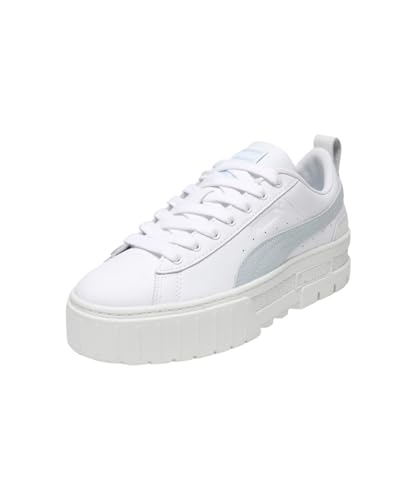Puma | Womens | Mayze Platform Sneakers | White-Sea Glass | 5UK