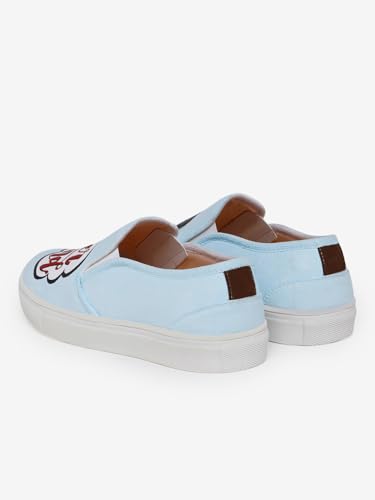 THE QUIRKY NAARI Nevermind Slipons Fun Yet Comfortable | Blue