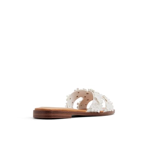 Aldo ITSANDAL White Ladies Flat Sandals