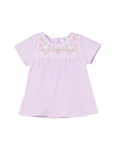 Max Girls Embroidered Top (Purple_3-4 Y)