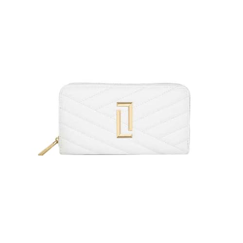 Lavie Zipper Cross PU Women's Casual Wear Wallet (White, Large)