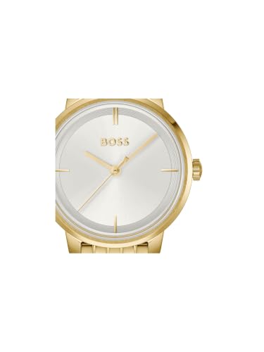 Boss Lucia Qtz Basic Slim Silver White Round Dial Women's Watch- 1502835