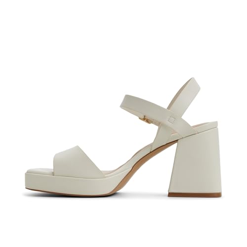Aldo MONTSE Women White Block Heel Sandals