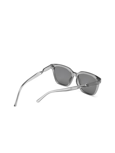 Carlton London Women UV Protected Black Lens Grey and Gold Toned Cateye Sunglasses