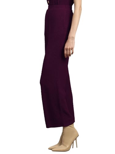 VERO MODA Womens Wide Leg Pants Imperial Purple