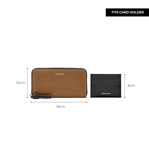 Miraggio Theo Zip Around Wallet for Women Daily Use | Gift for Her