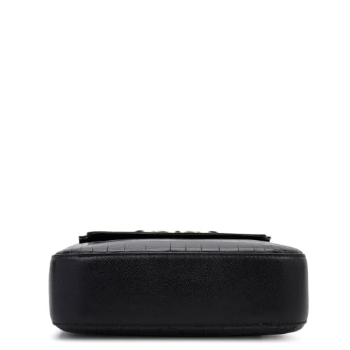 Da Milano Leather Sling Bag for Women - Black