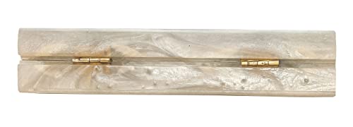 DUCHESS Women Multi Resin Marble Clutch, 19 x 11cm