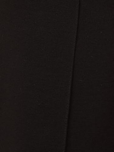 Max Women Knit Wide Leg Belted Trousers (Black_6XL)