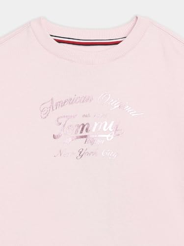 Girls Relaxed Fit Cotton Crew Neck Sweatshirt