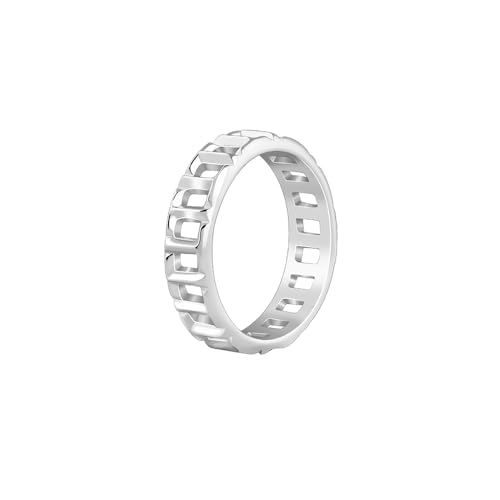 GIVA 925 Silver Windowpane Ring For Him,Indian - 20| Gifts for Men & Boys | With Certificate of Authenticity and 925 Stamp | 6 Months Warranty