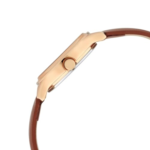 Titan Quartz Analog Silver Dial Leather Strap Watch for Women-2638WL01