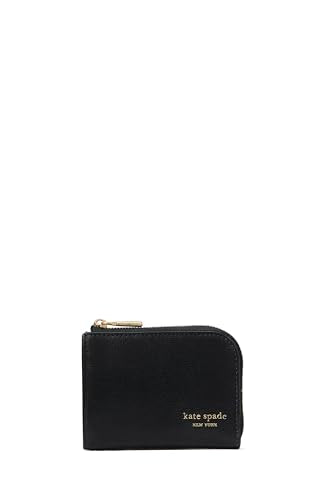 Kate Spade New York Devin Saffiano Leather Zip Card Case, Black