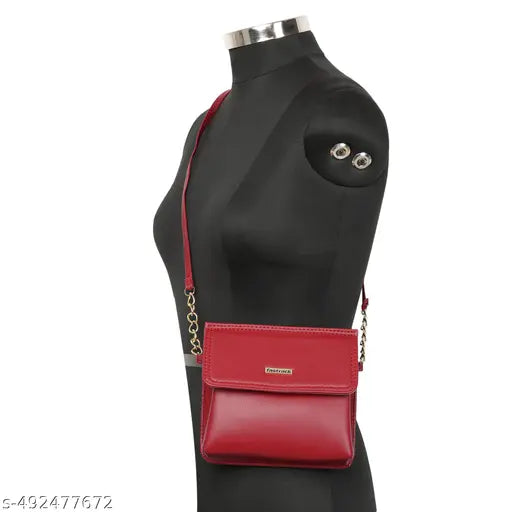 Fastrack Solid Structured Sling Bag for Women