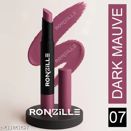 Ronzille Dark Mauve Long Stay Matte Lip Crayon-(Shade -07)