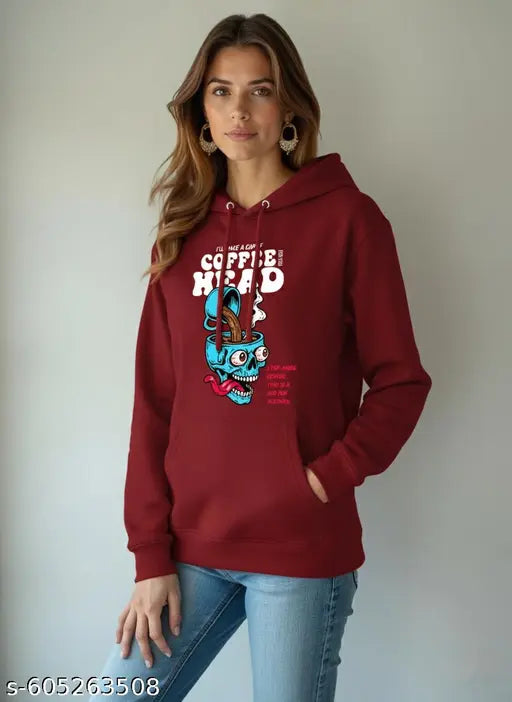 Dagcros Women Printed Sweatshirts Hoodies Lined Fleece Casual Athletic Pullover