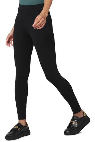 Forever 21 Women's Regular Leggings (192517_Black