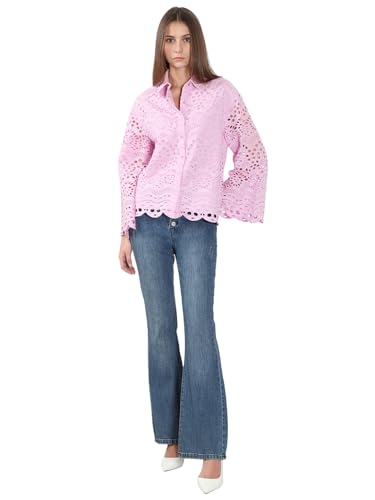 Vero Moda Women's Regular Fit Pink Shirt