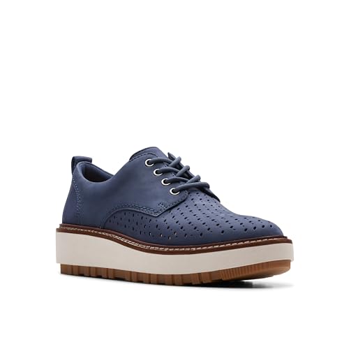 Clarks OriannaW Move Navy Nubuck