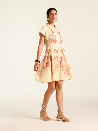 Label RITU KUMAR Ecru Melania Short Dress