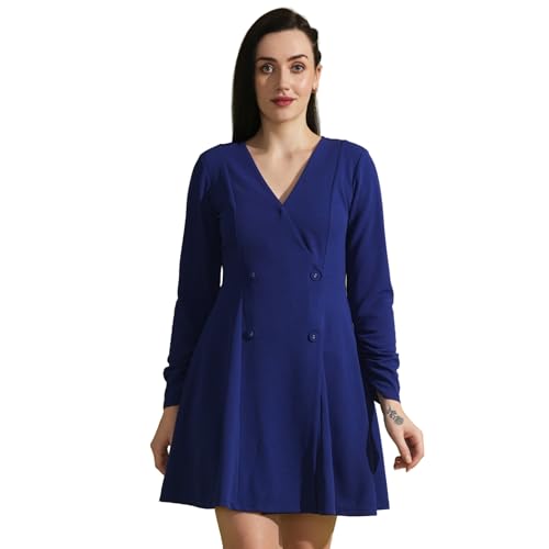 Globus Women Dresses (GS569371_Blue_M)