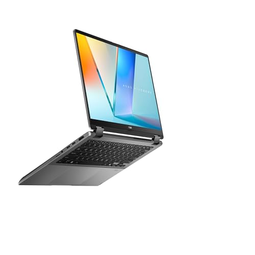 ASUS Vivobook 14 Flip (2026),Intel Core Ultra 7 256V,Intel Arc iGPU,16GB RAM,512GB SSD,OLED,14"(35.5 cm),Windows 11,M365 Basic(1Y),Office 2024,Matte Gray,1.57 Kg,TP3407SA-SG184WS,Thin & Light Laptop